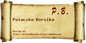Palaczka Borsika névjegykártya
